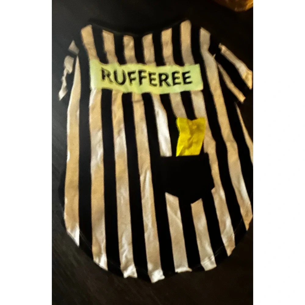 Lot of 4 Dog Halloween Costumes – Batman, Football,‎ Referee, & Happy Halloween